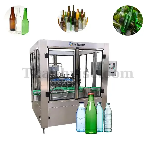 Máy Rửa Chai Lọ Tự Động 18 Đầu Rửa, Năng Suất 3500C/H - TY-RT18D