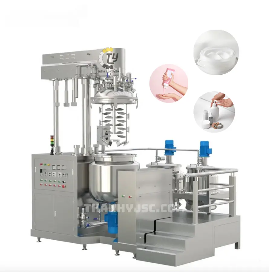 Máy Sản Xuất Kem Dưỡng Thể Nhũ Hoá Chân Không 5000L