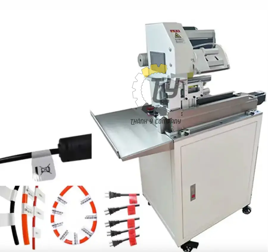 Máy Dán Nhãn Bán Tự Động Cho Dây Cáp Và Dây Điện