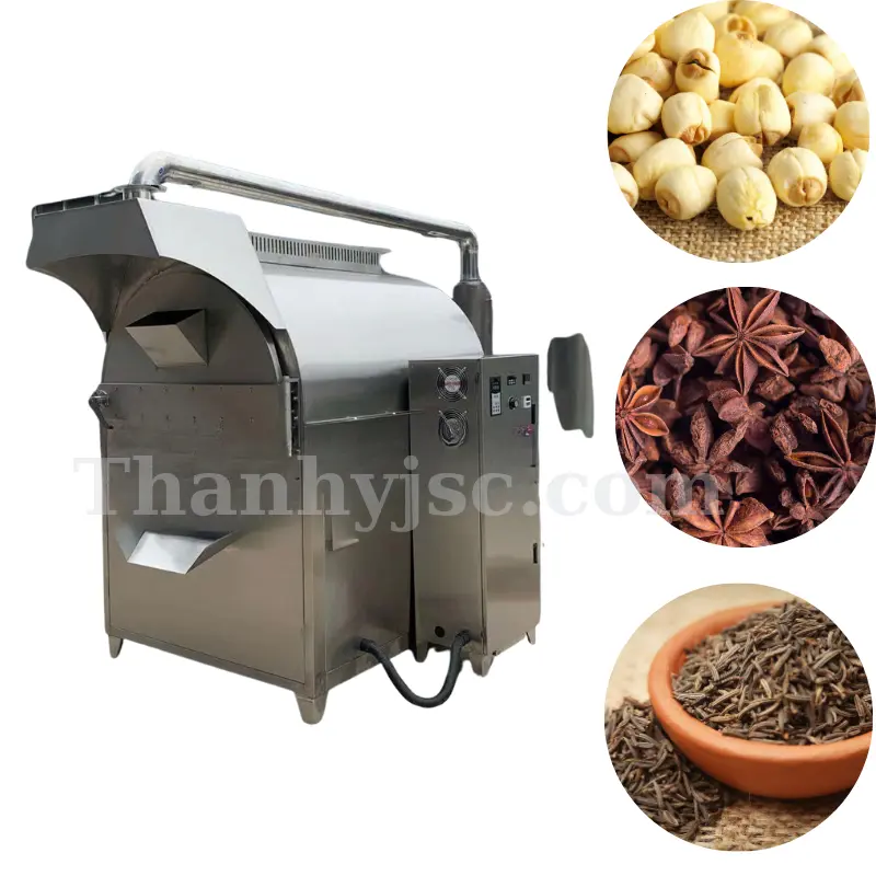Máy Sao Dược Liệu, Máy Sao Khô Hạt 1000Kg/H - TYMS1000