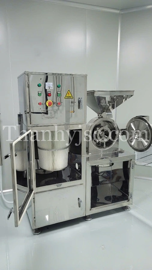 Máy Nghiền Dược Liệu 100 - 300 Kg/H Thu Hồi Bụi