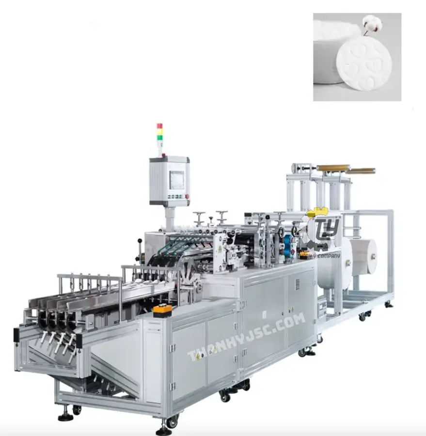 Máy Sản Xuất Bông Tẩy Trang Tự Động