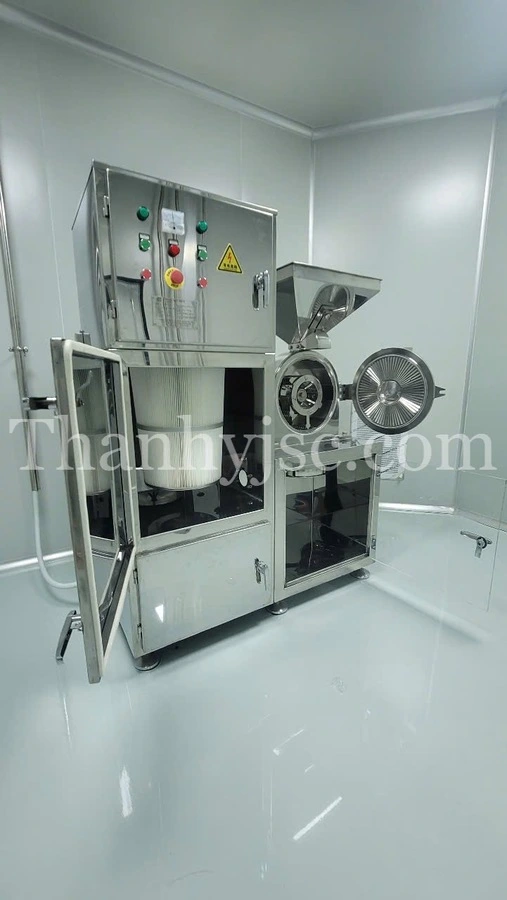 Máy Nghiền Dược Liệu 300KG Có Hút Bụi
