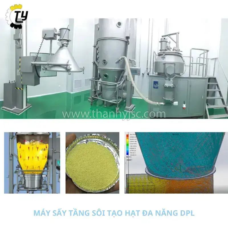 Máy Sấy Tầng Sôi Tạo Hạt Đa Năng DPL-120