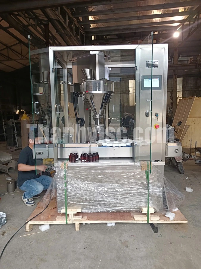 Máy Chiết Rót Định Lượng Cốm 30 Chai/Phút