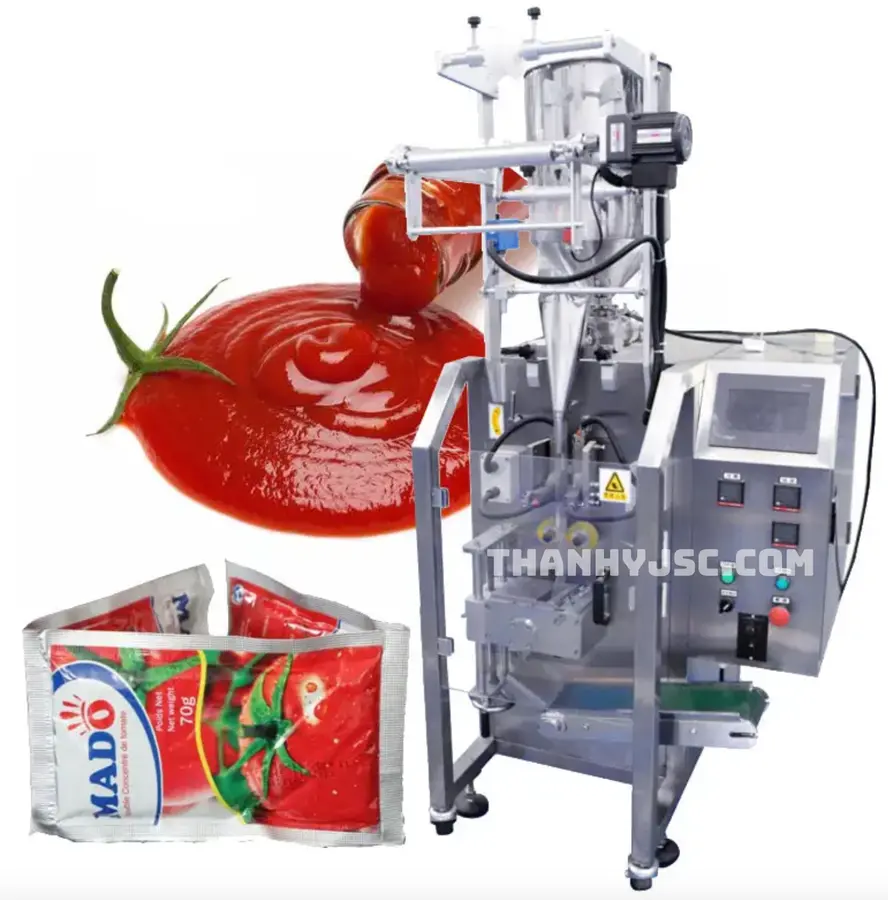 Máy Chiết Rót Và Đóng Gói Túi Sốt Tự Động TY-CRDG160