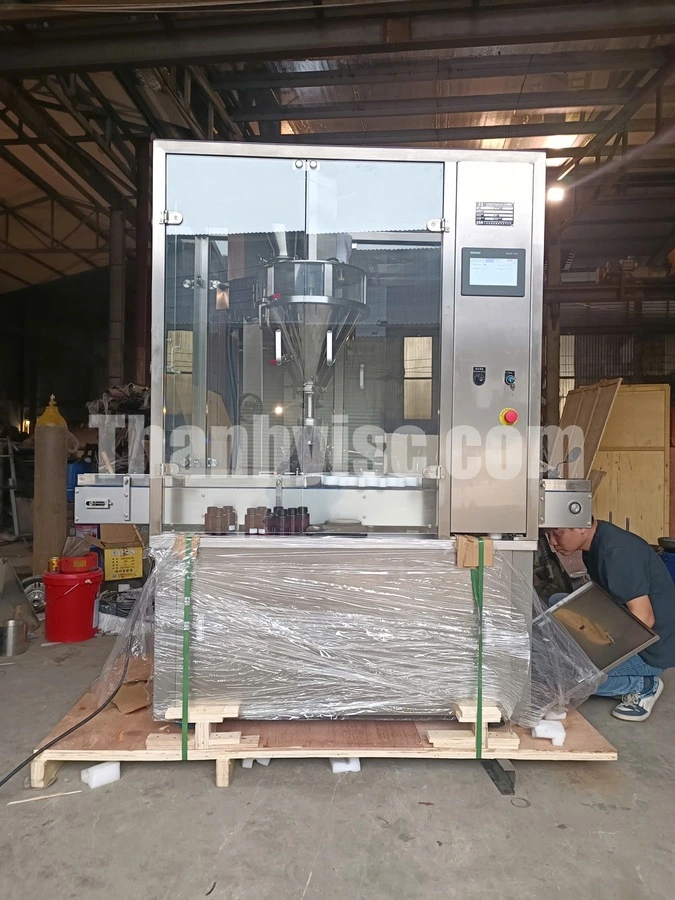 Máy Chiết Rót Định Lượng Cốm 30 Chai/Phút