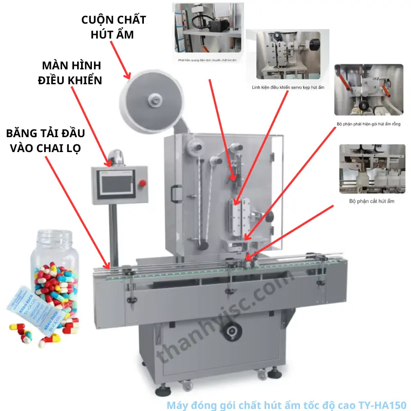 Máy Đóng Gói Chất Hút Ẩm Tốc Độ Cao TY-HA150
