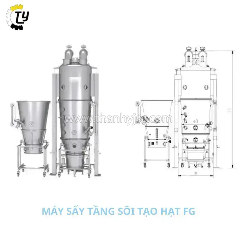 Máy Sấy Tầng Sôi Tạo Hạt FL-500