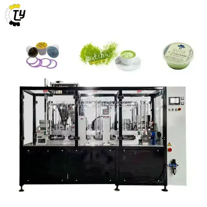 Máy Chiết Rót Và Đóng Cốc Cafe Tự Động