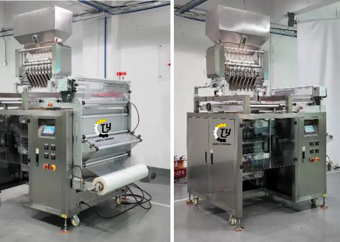Máy Chiết Rót Và Đóng Gói Hạt Tự Động 4 Làn