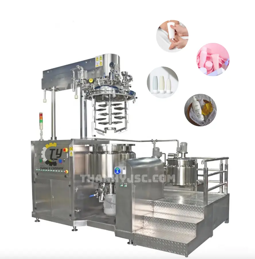 Máy Sản Xuất Kem Dưỡng Thể Nhũ Hoá Chân Không 5000L