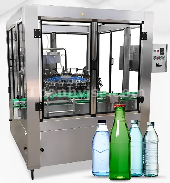 Máy Rửa Chai Lọ Tự Động 24 Đầu Rửa, Năng Suất 5000C/H - TY-RT24D