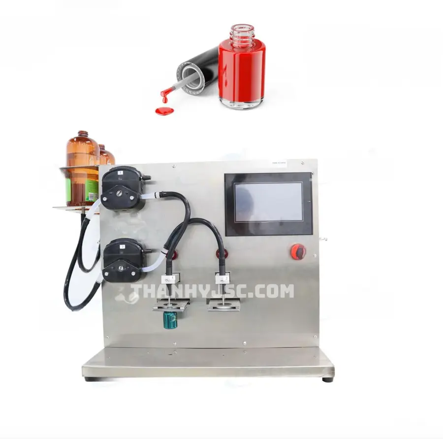 Máy Chiết Rót Sơn Móng Tay Bán Tự Động Hai Đầu