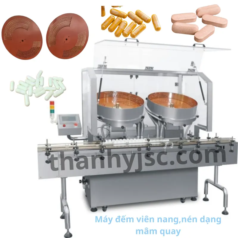 Máy Đếm Viên Tự Động Mâm Xoay TY-DVS150