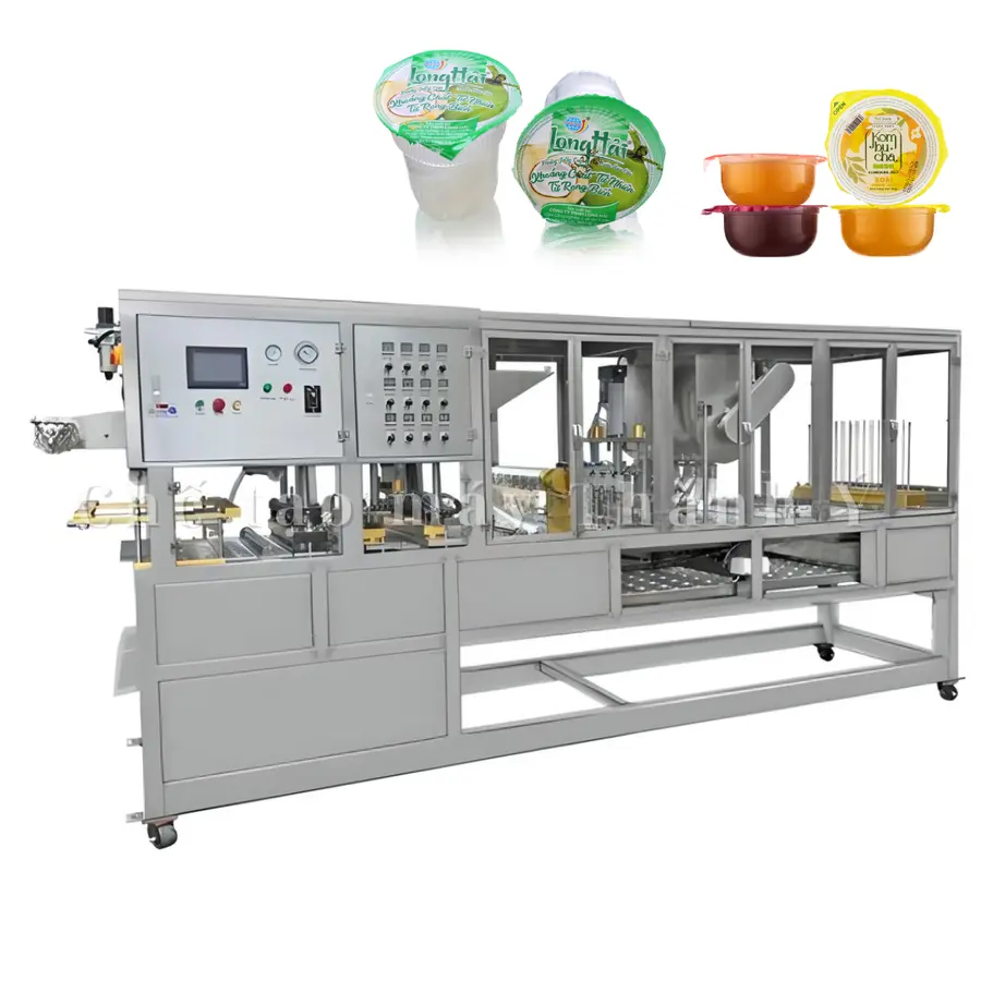 Máy Đóng Gói Cốc Thạch 6 Đầu Chiết 5000 Cốc/Giờ