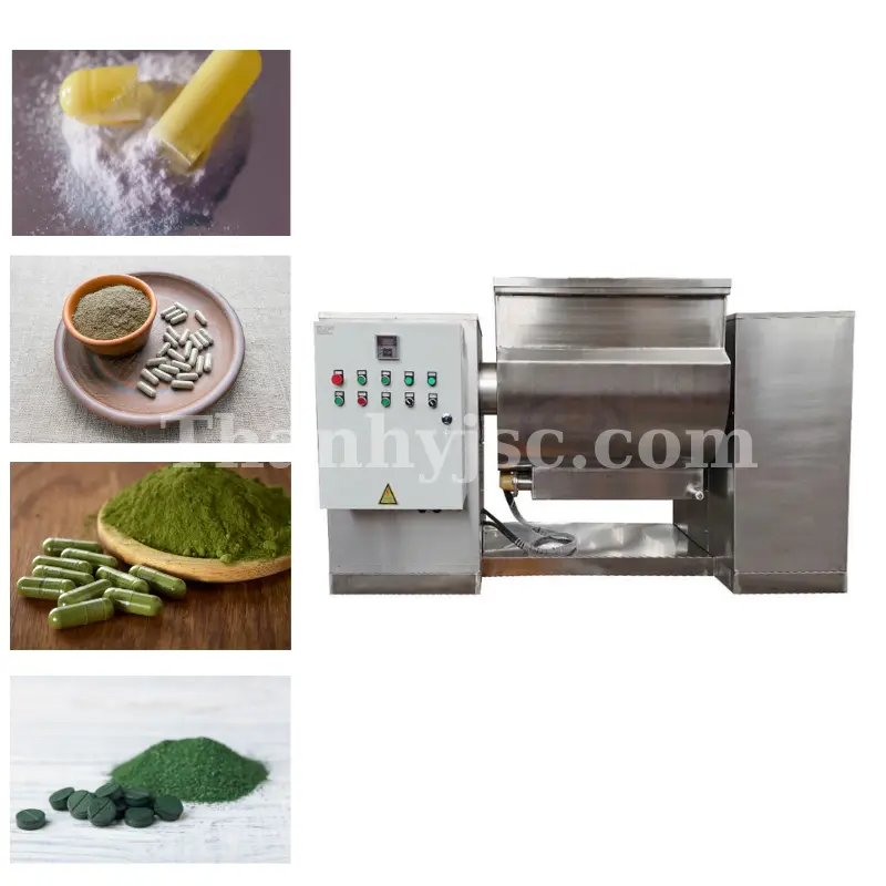 Máy Trộn Bột Ướt Chữ U 100L - HT100 Chuẩn GMP Cho Ngành Dược