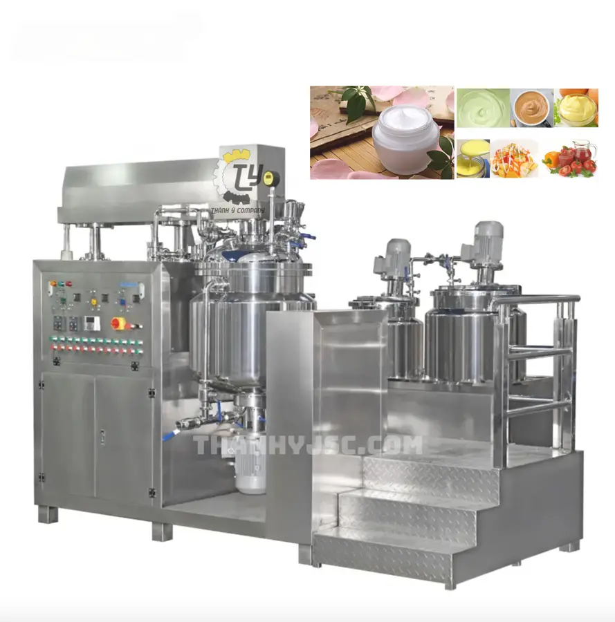 Máy Sản Xuất Kem Dưỡng Thể Nhũ Hoá Chân Không 5000L